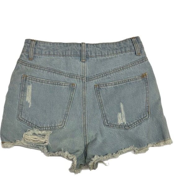 Honey Punch high waisted distressed denim cutoff shorts SIZE SMALL BRAND NEW! - Picture 2 of 3